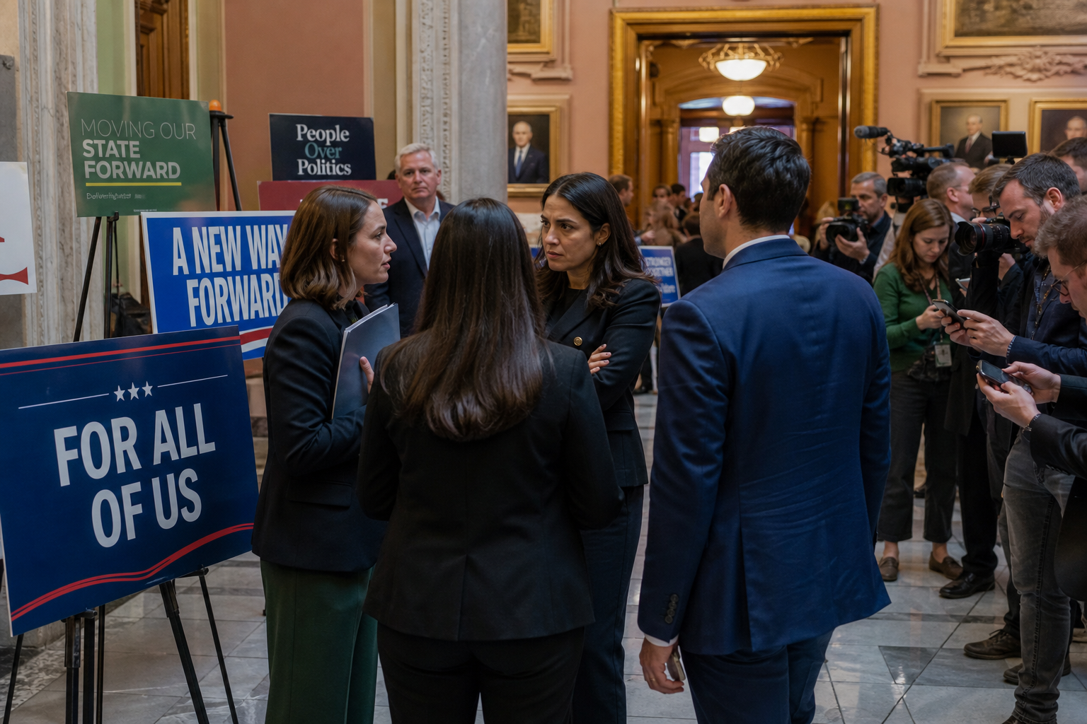 Progressive Pressure Tests Democratic Unity in Battleground States