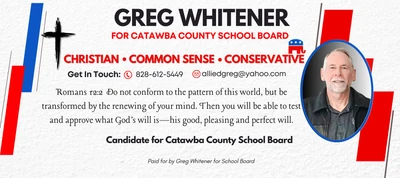 VFAF Endorsement of Greg Whitener for the Catawba County NC Board of Education