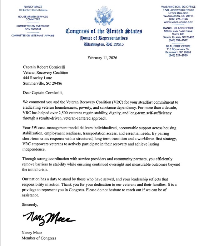 VFAF President Robert Cornicelli’s Nonprofit Efforts Helping Veterans Recognized by U.S. Congress