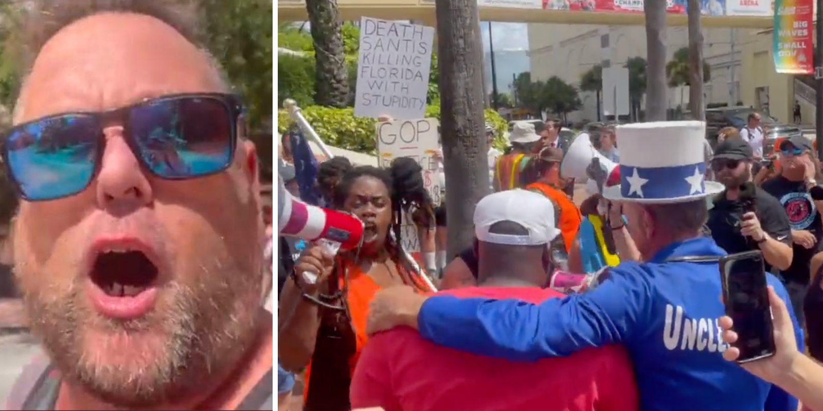 BREAKING: Left-wing protesters clash with conservatives outside TPUSA's Student Action Summit in Tampa