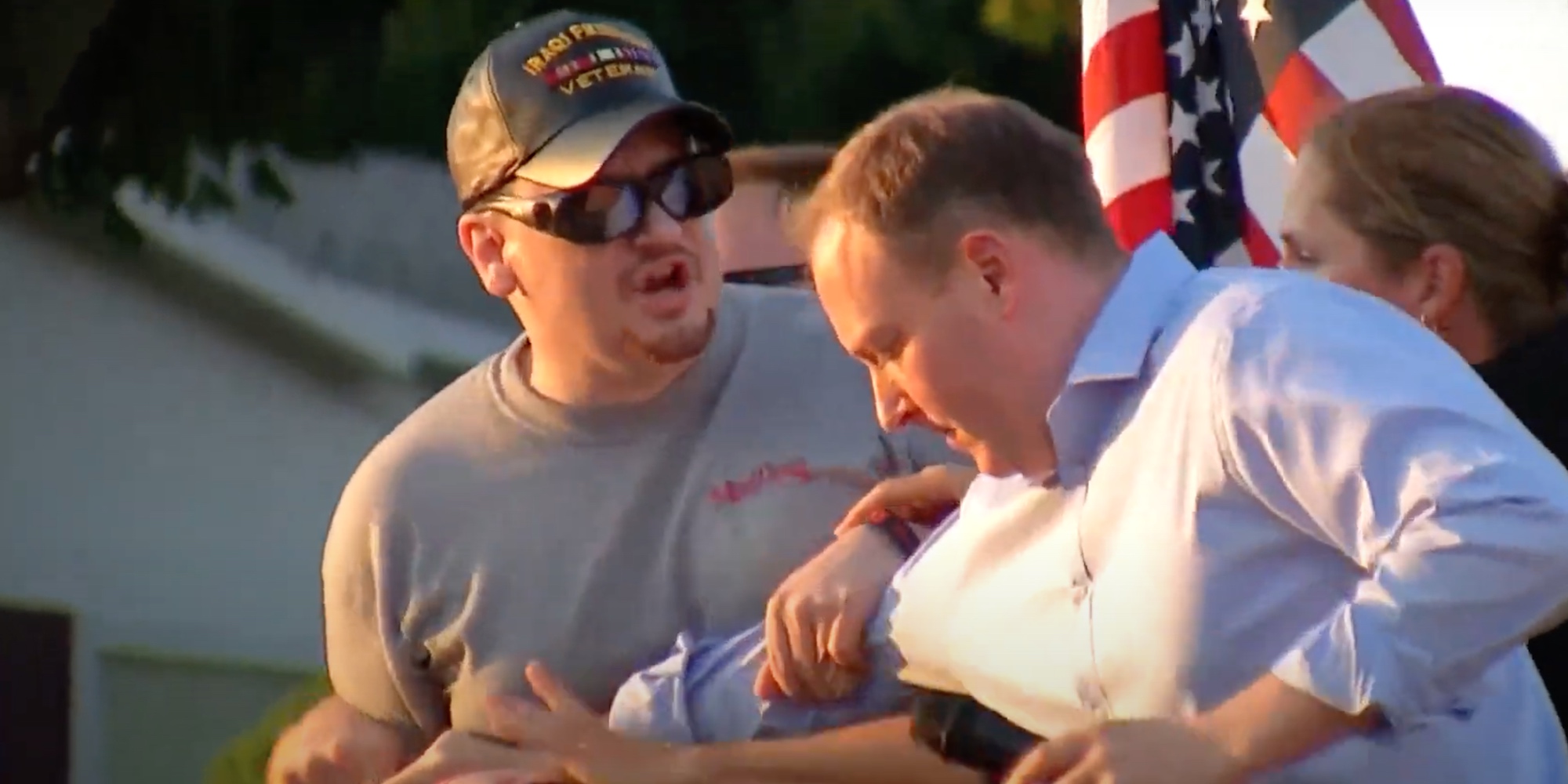 BREAKING: Republican candidate for NY Governor Lee Zeldin attacked during rally