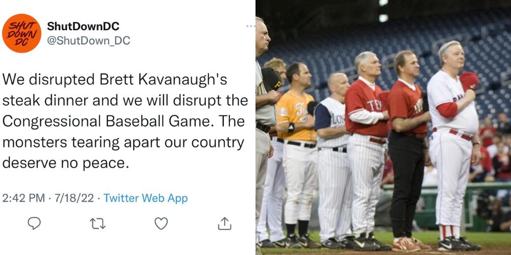 ShutDownDC vows to disrupt Congressional Baseball Game in protest of Roe v Wade decision