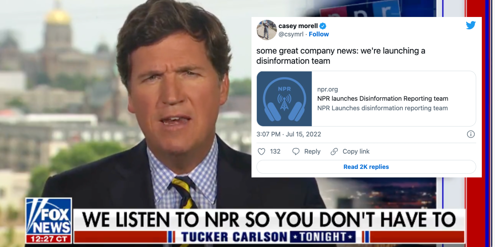 Disinformation-spreading NPR launches 'disinformation reporting team'