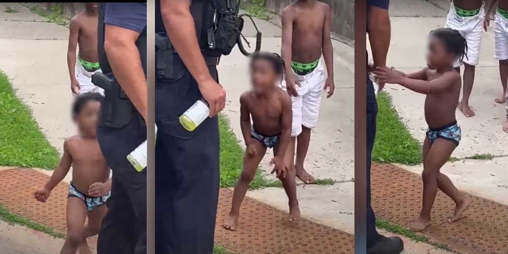 WATCH: Minneapolis children hit and shout profanities at police officers
