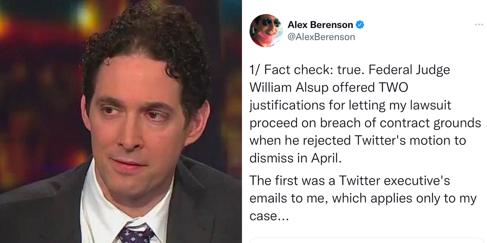 Judge states Twitter broke contractual obligations with Alex Berenson