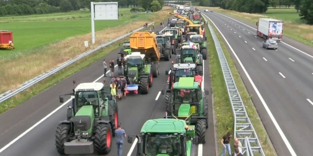 Dutch farmers protest across the country in response to proposed environmental laws