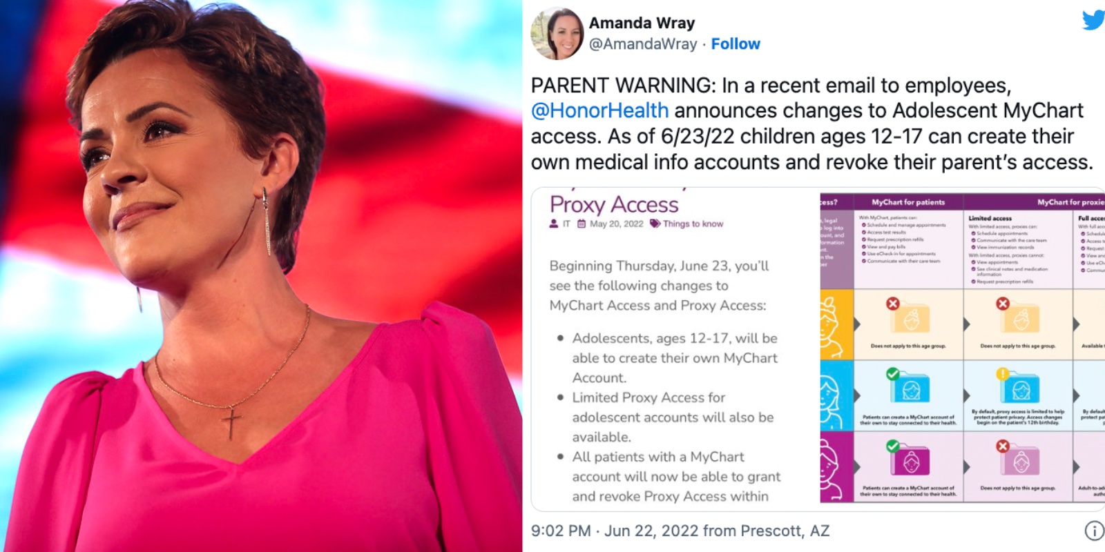 Kari Lake slams Arizona healthcare group for allowing children to revoke parents' access to medical records