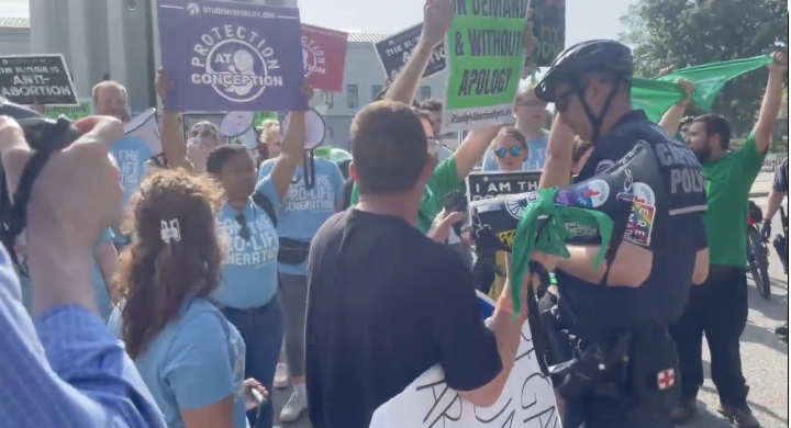 BREAKING: Pro-abortion activists shut down streets near Supreme Court