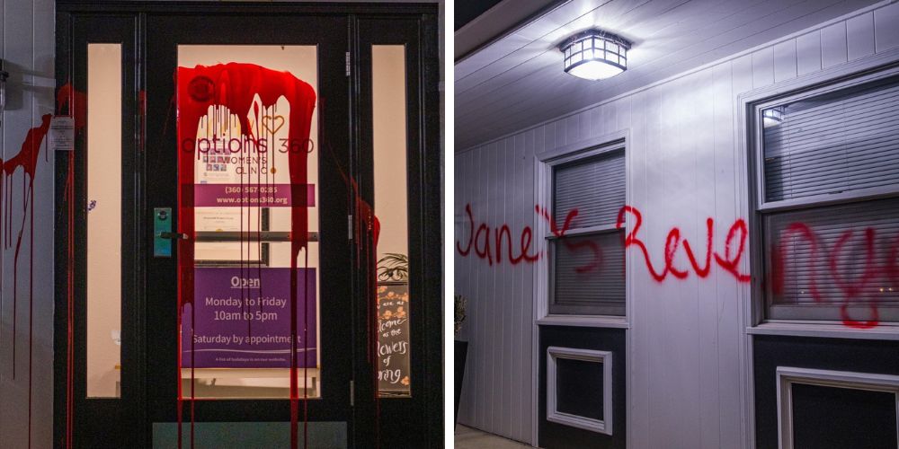 WA state pro-life pregnancy center vandalized by ‘Jane’s Revenge’ militants