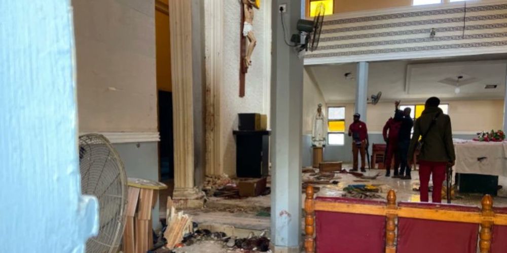 Gunmen massacre at least 50 worshipers at Catholic church in Nigeria