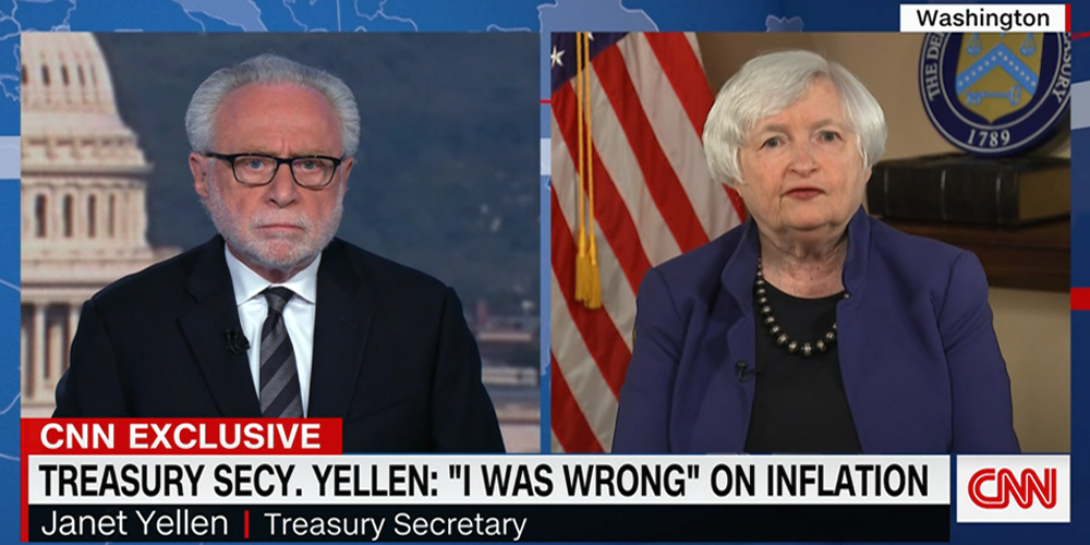 Biden Treasury Sec. Janet Yellen admits she 'was wrong' on inflation