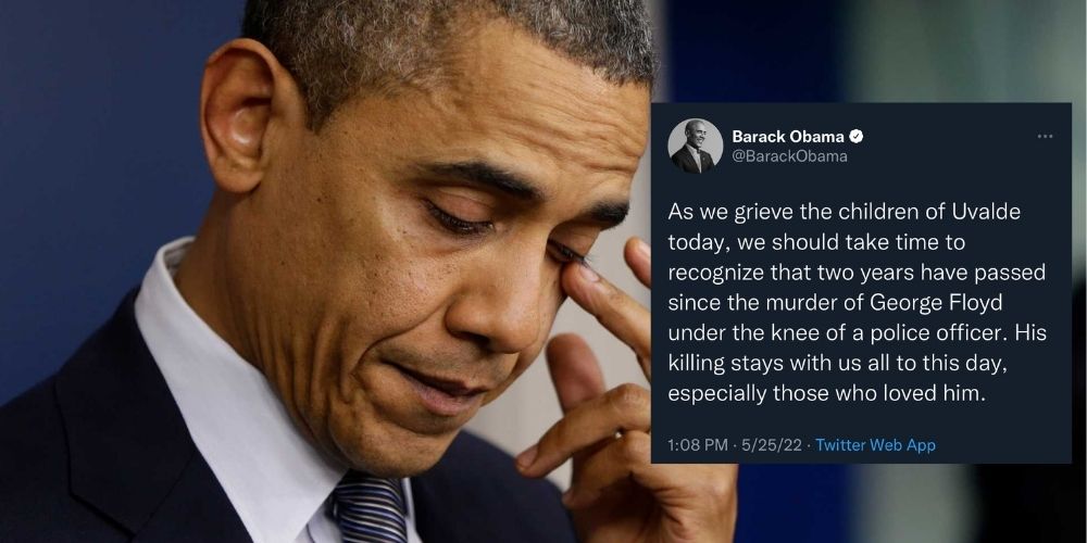 Barack Obama roasted for trying to connect murder of 19 Texas children to the death of George Floyd