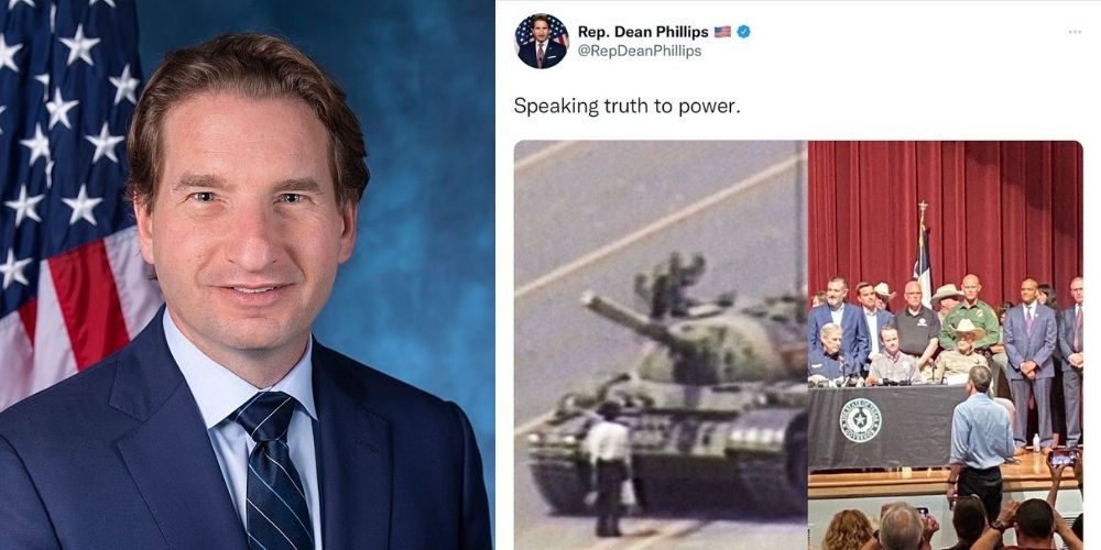 US Rep. posts photo comparing Beto O'Rourke stunt in Texas to Tiananmen Square 'Tank Man'