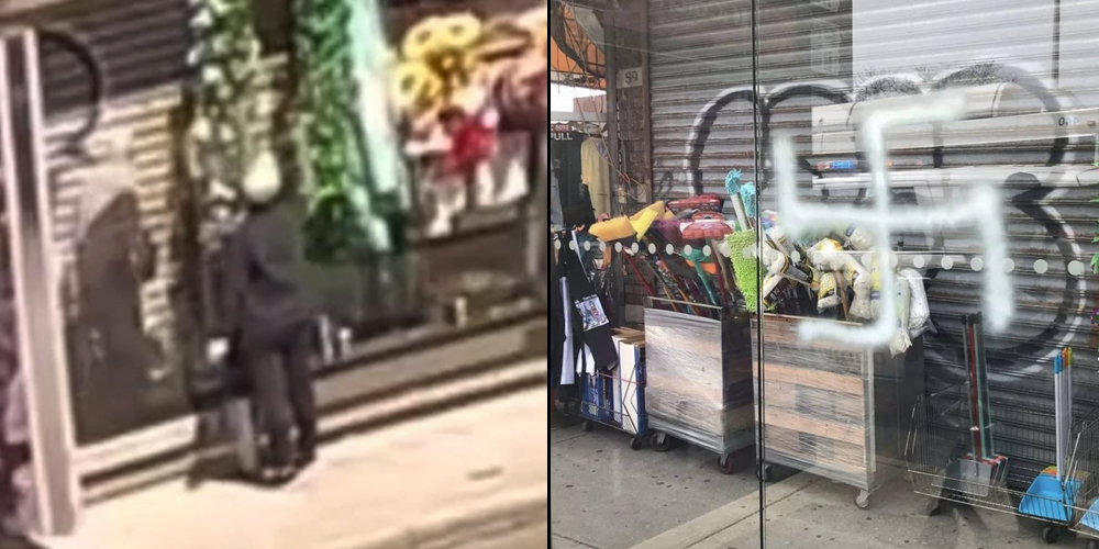 Jewish woman charged with hate crime for painting swastikas at Brooklyn bus stop