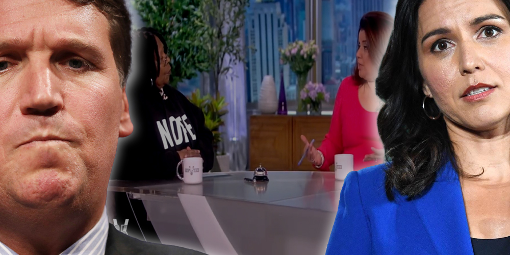 The View says Biden's DOJ should investigate Tucker Carlson, Tulsi Gabbard for 'Russian propaganda'