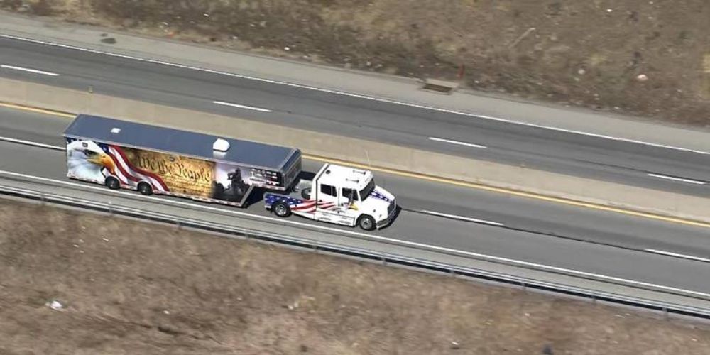 US trucker convoy moves through western Pennsylvania