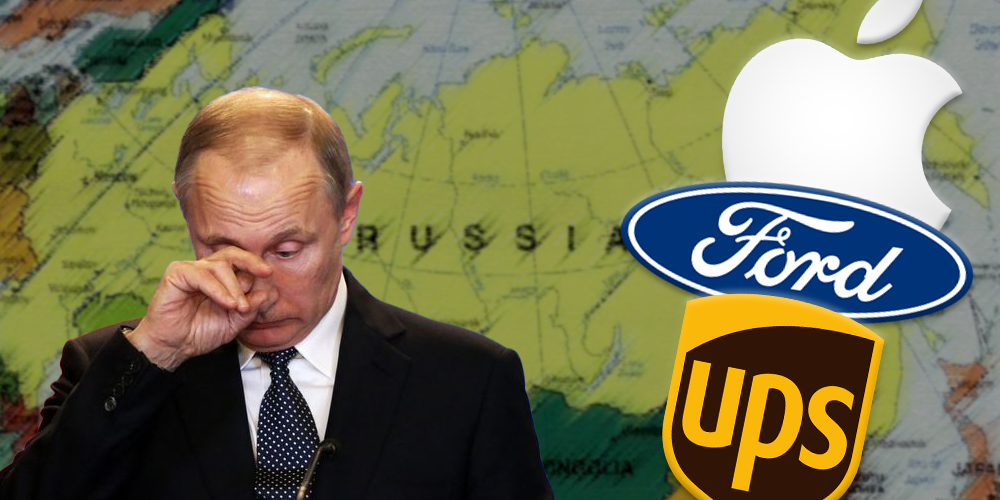 Growing list of companies cut ties with Russia over Ukraine invasion