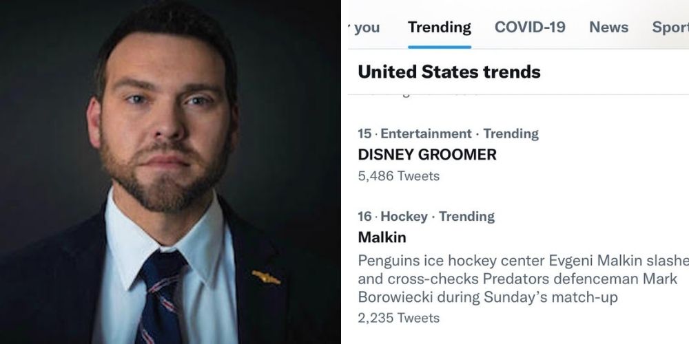 BREAKING: #DisneyGroomer trends on Twitter after Jack Posobiec locked out for tweet calling Disney 'groomers'