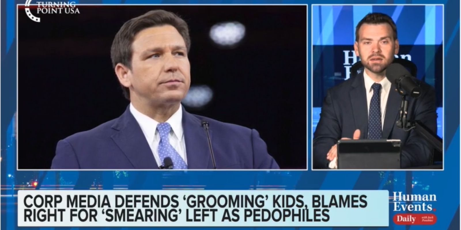 WATCH: Jack Posobiec says corporate media 'losing their minds' over anti-grooming bill