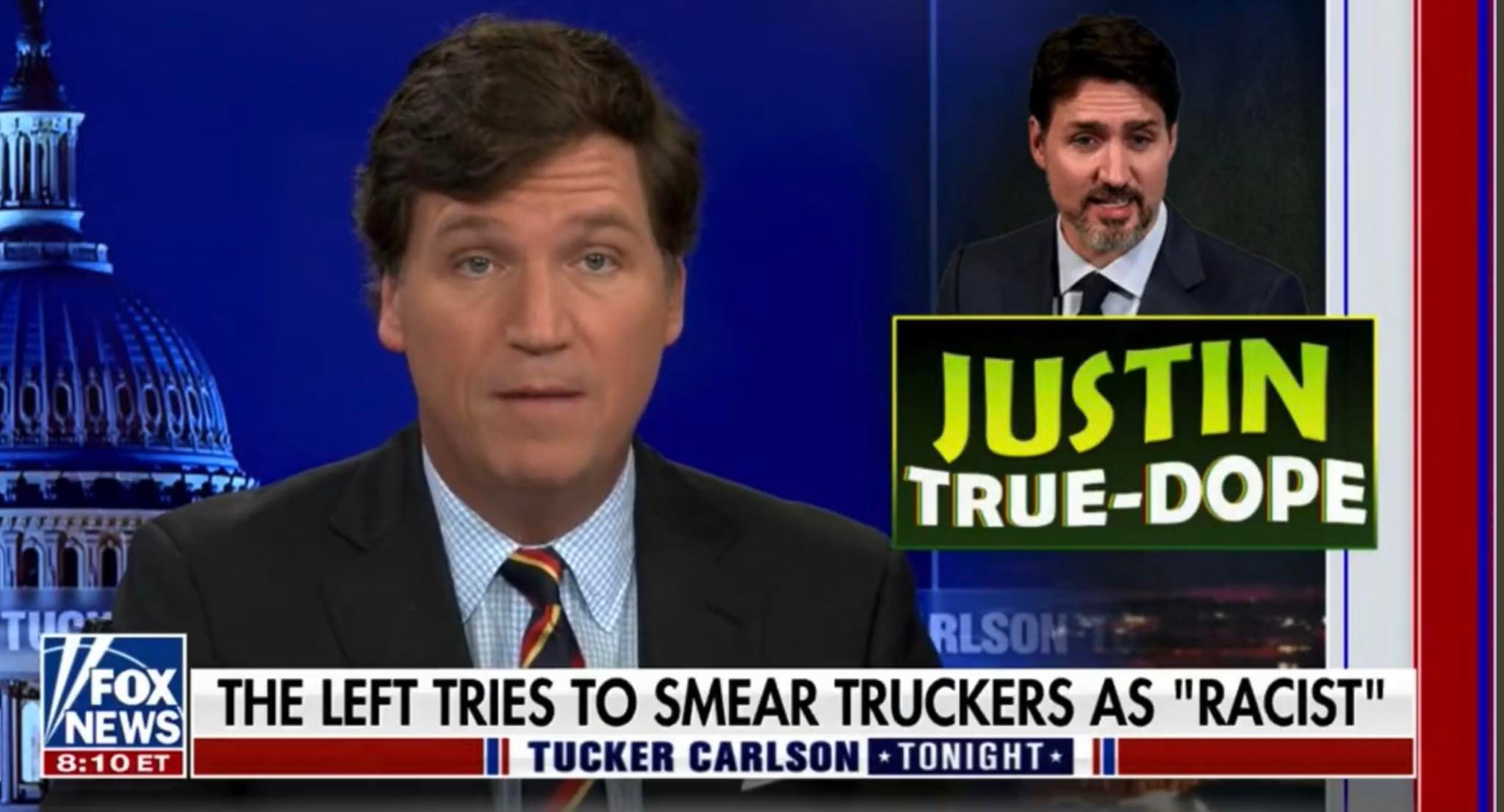 BREAKING: Tucker Carlson DESTROYS Justin Trudeau over Covid tyranny, hiding from truckers