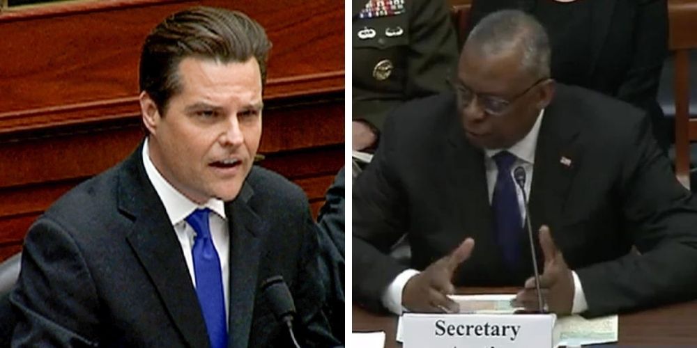 'I'm embarrassed by your leadership': Matt Gaetz SLAMS Lloyd Austin over military 'wokeism'