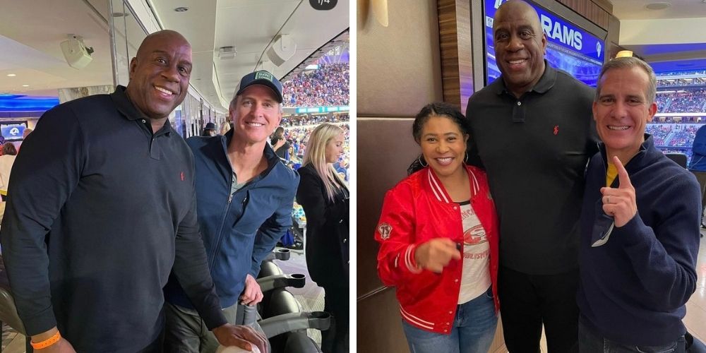 Gavin Newsom, California mayors party maskless at NFL playoff game while children are forced to mask up at schools
