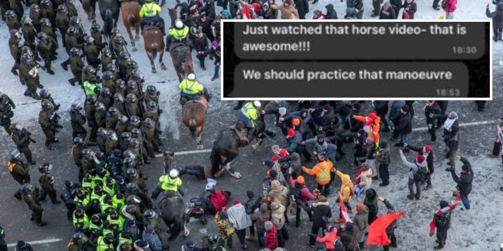 CONFIRMED: Leaked RCMP chat shows members celebrating violence against freedom protesters