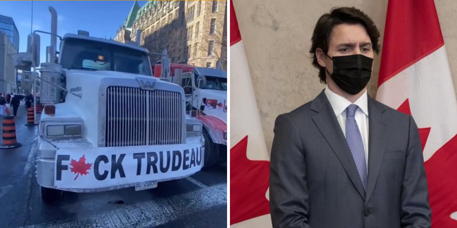 BREAKING: Justin Trudeau evacuated to 'secret location' amid Canadian trucker protests