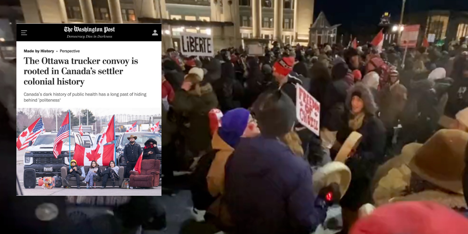 Washington Post calls Canadian truckers racists, says freedom is 'white supremacist'