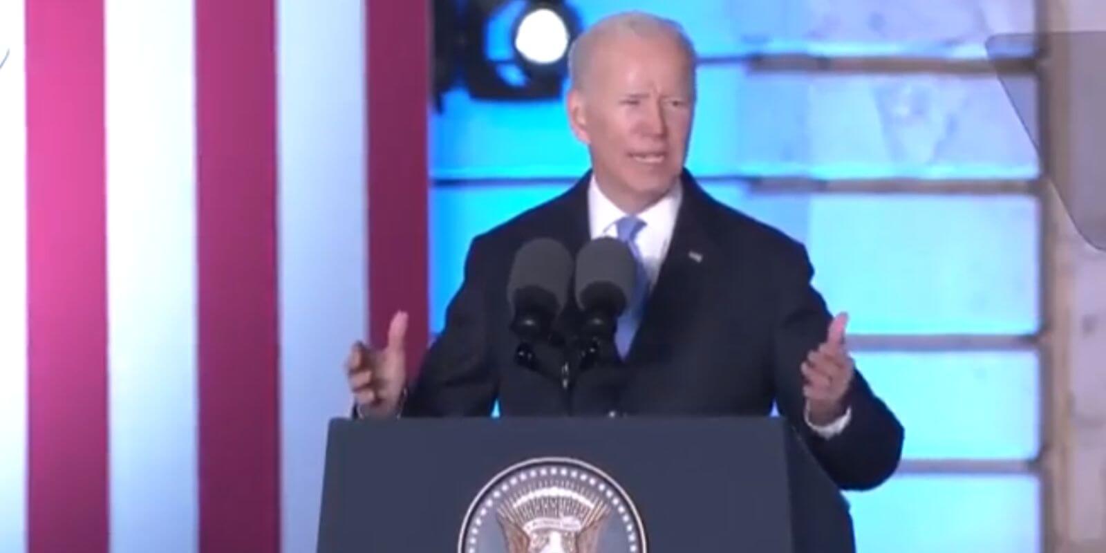 WATCH: Biden says Putin 'cannot remain in power'