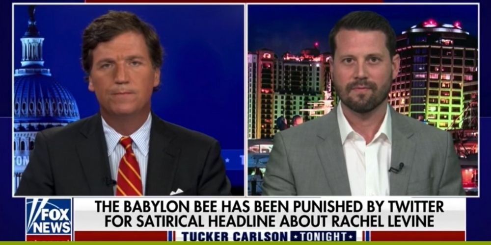 WATCH: Seth Dillon tells Tucker Carlson there's no way The Babylon Bee will delete 'hateful' tweet