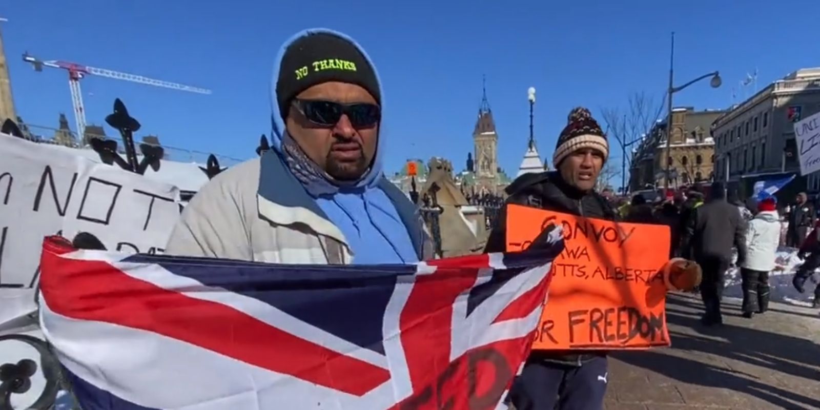 WATCH: Indian protestors joke they are 'white fringe minority' at Freedom Convoy protest