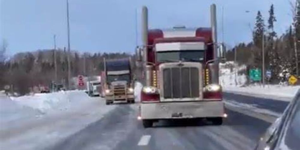 Facebook bans American truckers convoy group from platform