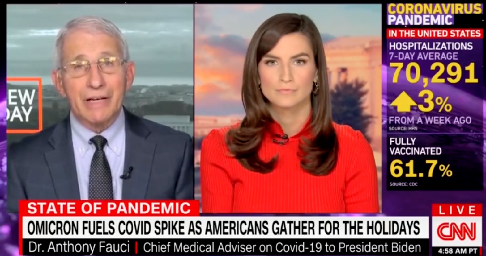 Fauci says Americans should cancel New Year’s Eve plans