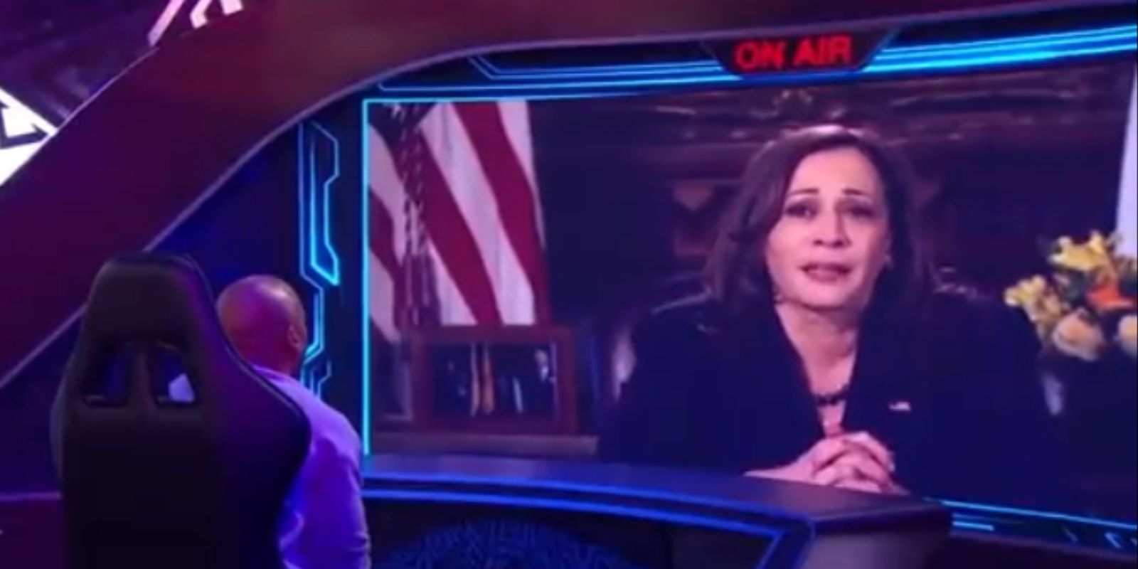 Kamala Harris snaps when asked who the 'real' president is