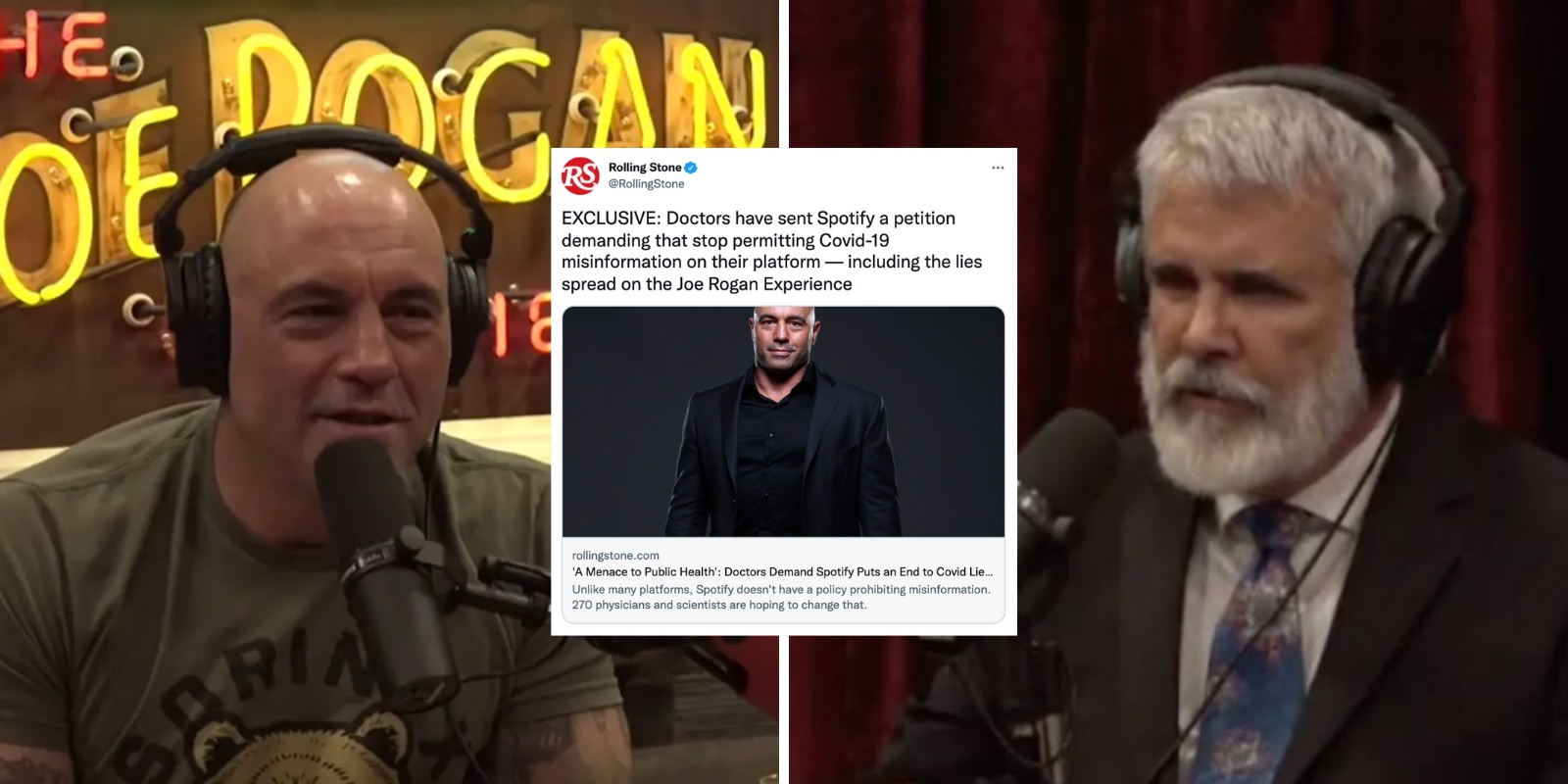 Doctors call on Spotify to censor Joe Rogan for questioning the COVID narrative