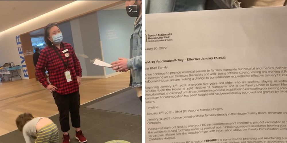 Ronald McDonald House to evict families with young children who are unvaccinated