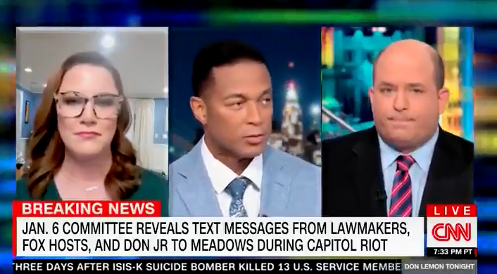 Don Lemon and Brian Stelter say Fox News doesn't belong in the White House briefing room