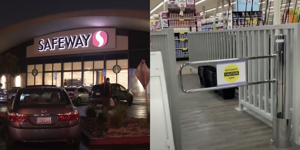 San Francisco supermarket installs security gates to prevent shoplifting