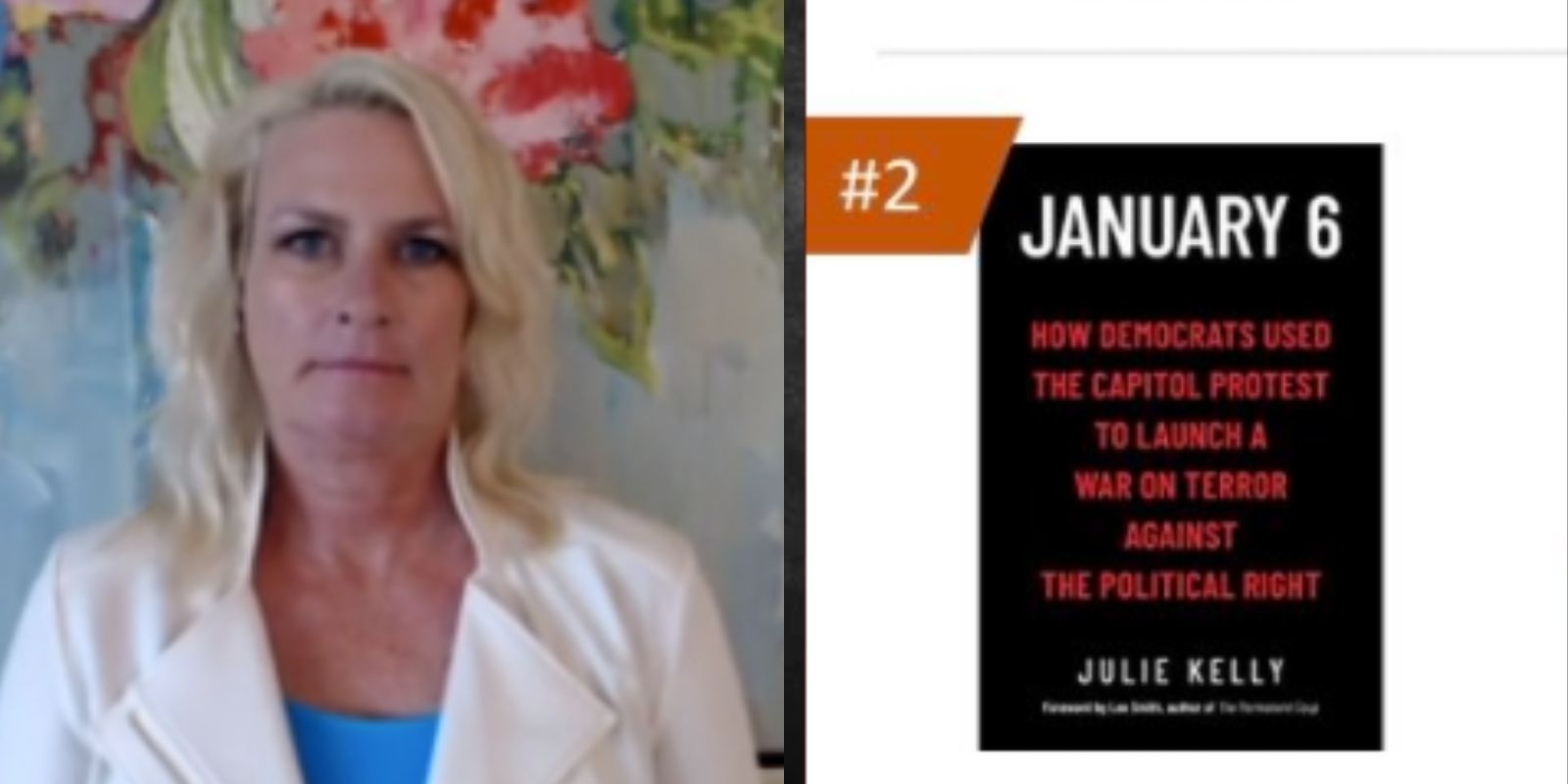 Julie Kelly's book on Jan 6 heads to the top of Amazon's charts