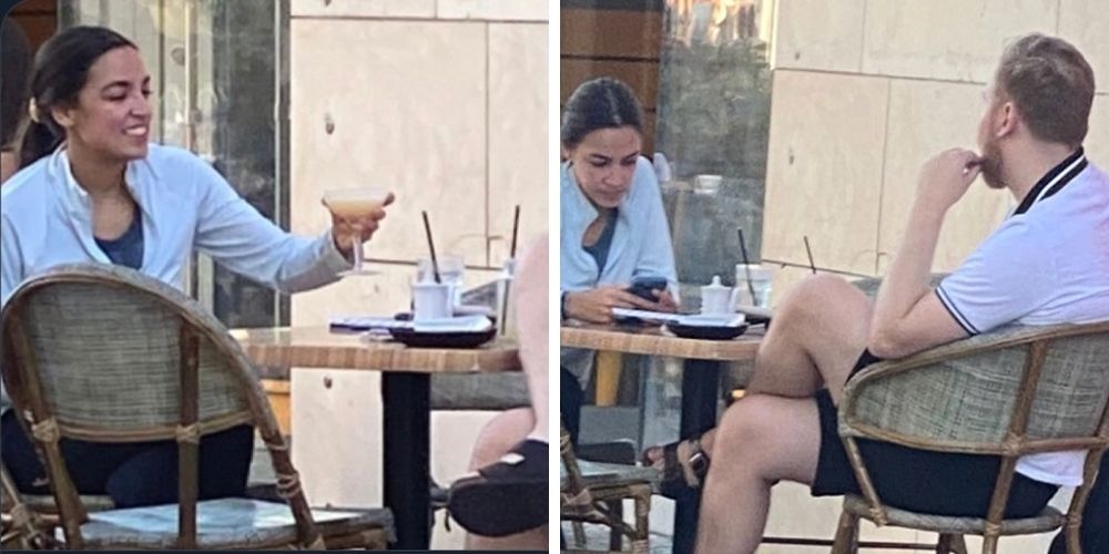 BREAKING: AOC sips cocktails in free state of Florida as New York Covid cases skyrocket