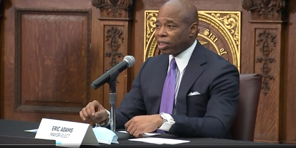 Eric Adams outlines his COVID plan before taking office as Mayor of New York City