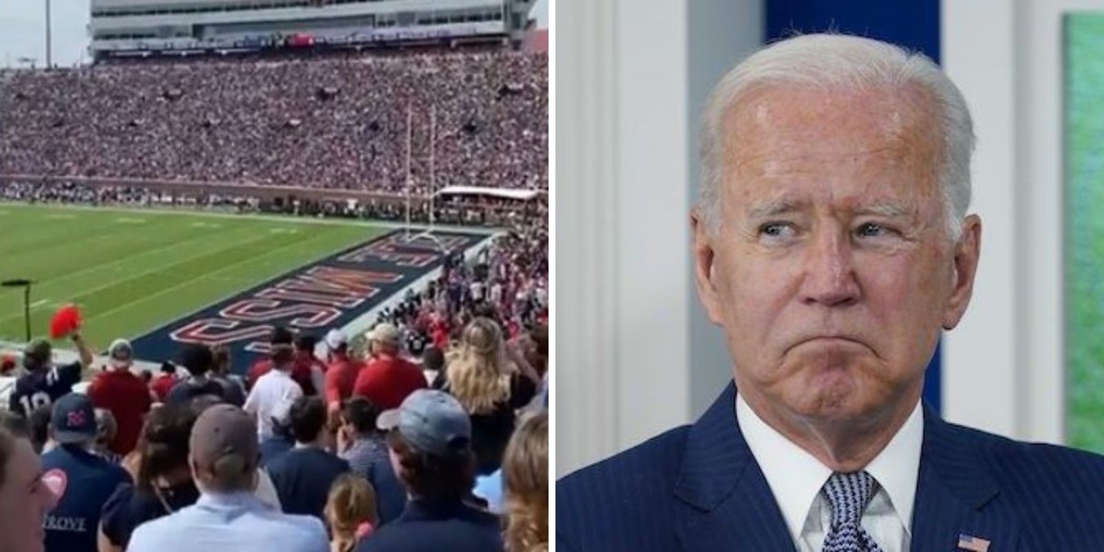 WATCH: 'F*ck Joe Biden!' chants erupt during Ole Miss-Arkansas game