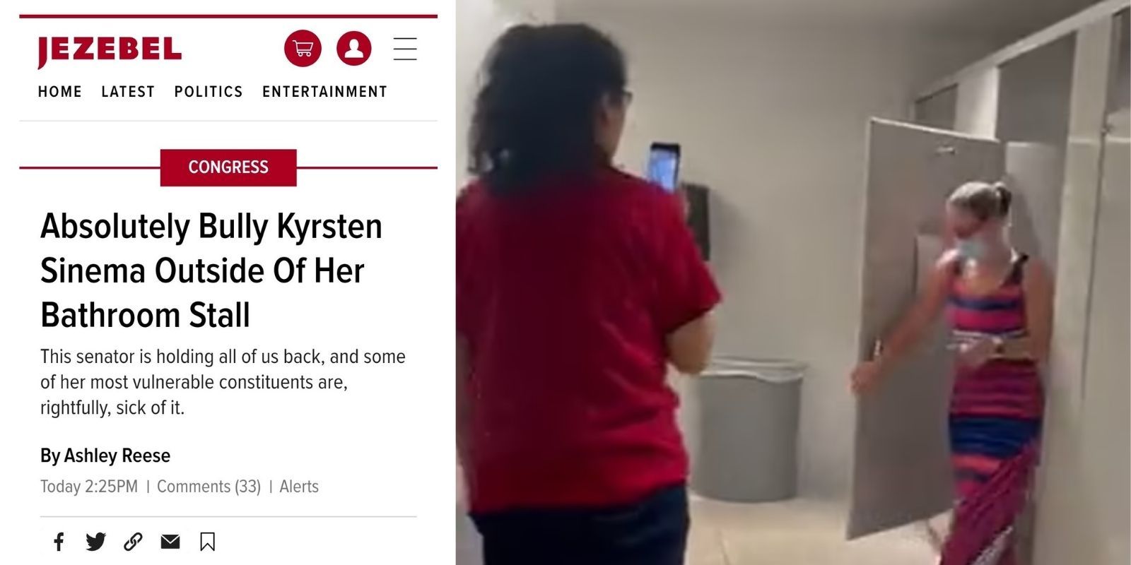 Major 'feminist' website calls for harassment of Kyrsten Sinema: 'Absolutely bully' her
