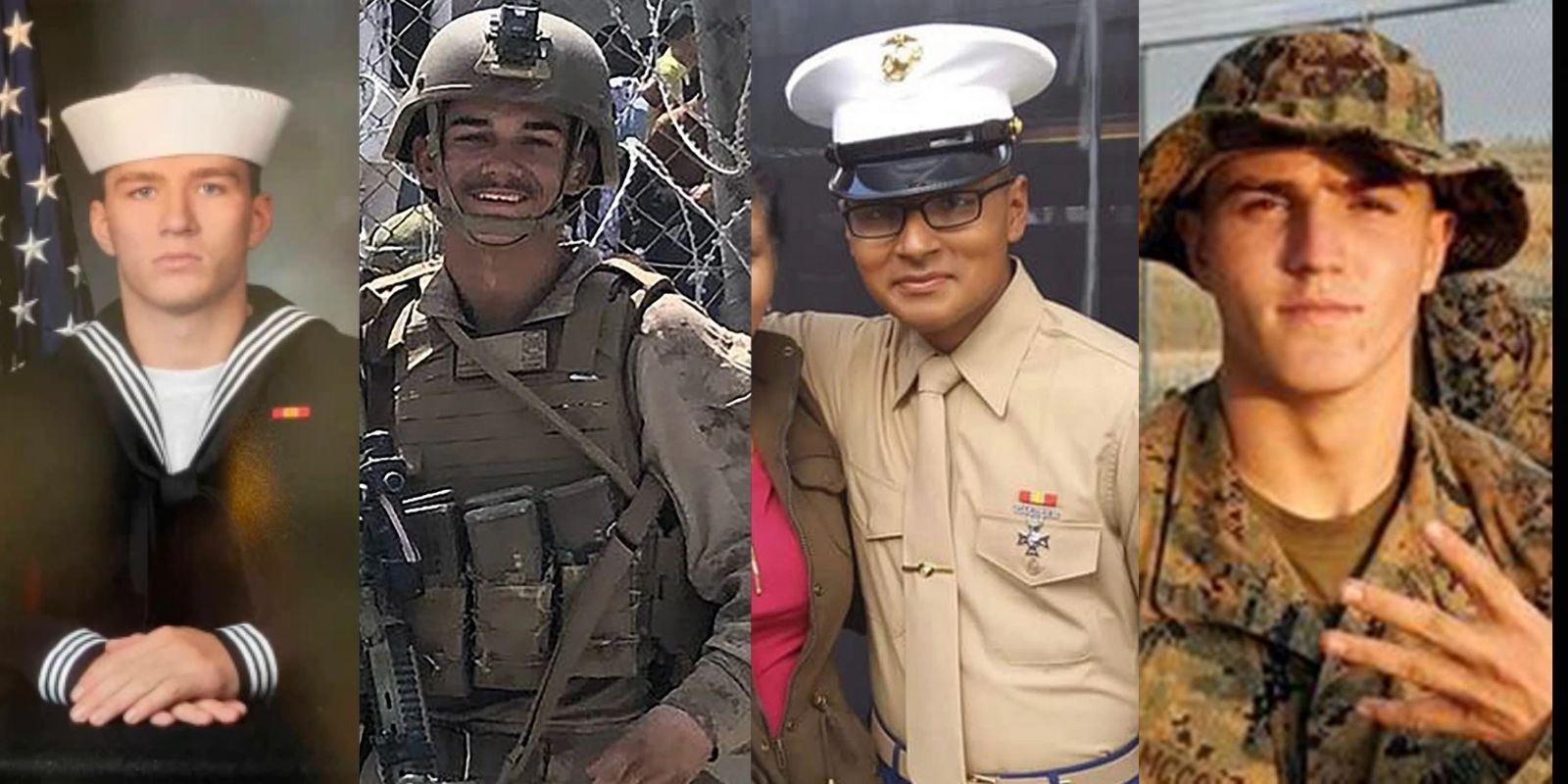 The identities of nine of the 13 US soldiers killed at the Kabul airport have been released