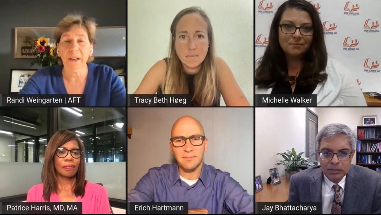 WATCH: Doctors for Open Schools USA and American Federation of Teachers debate efficacy of face masks for children