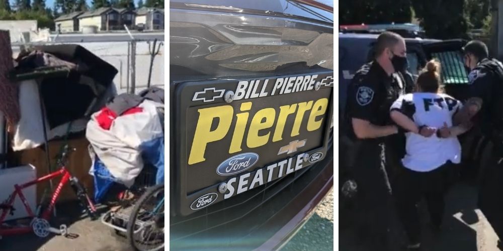 Seattle car dealership under fire for strategically parking cars to prevent homeless encampments