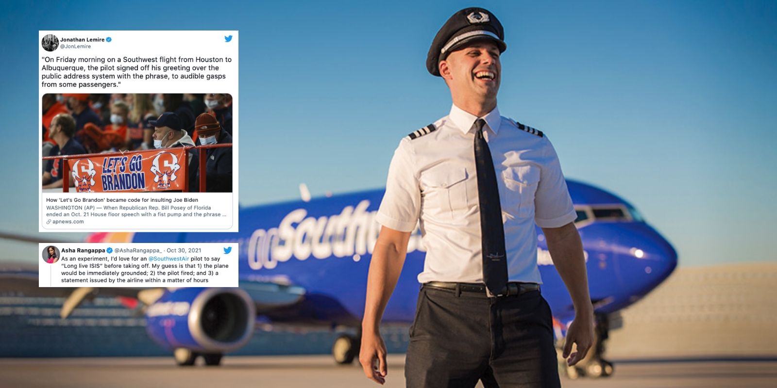 Media, activists call for Southwest pilot to be fired because he said 'Let's go Brandon' on plane