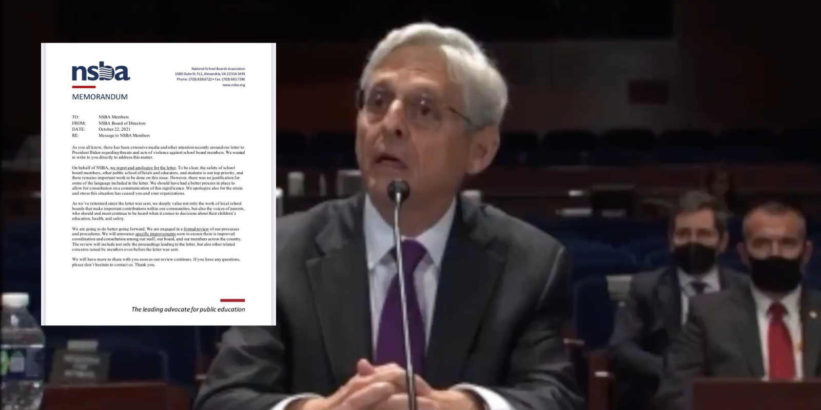 National School Boards Association APOLOGIZES for comparing parents to domestic terrorists