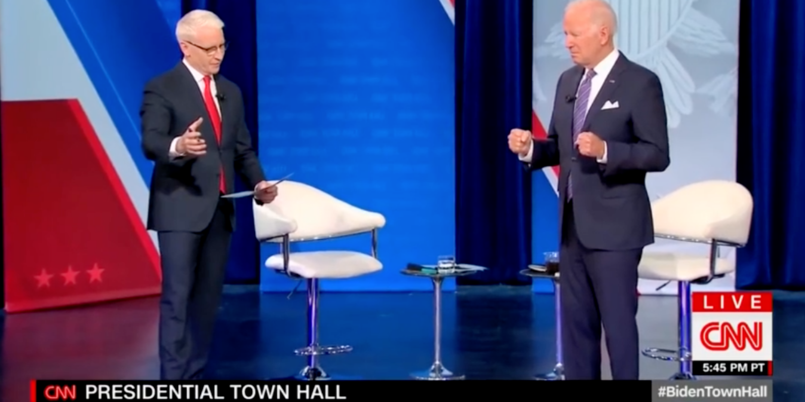 Biden plays the fool in CNN's townhall clown show